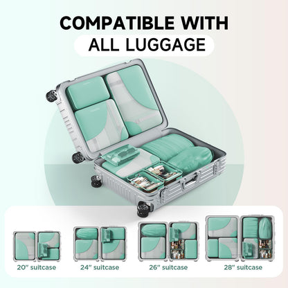 Packing Cubes for Travel (19 Light Teal)