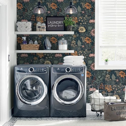 Vintage Peel and Stick Wallpaper Boho Floral Wallpaper Removable