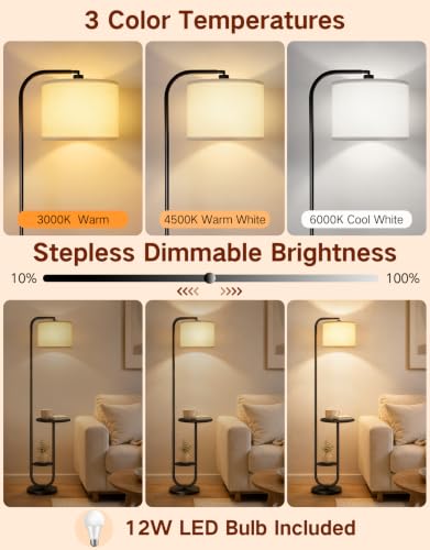 Floor Lamp with Table