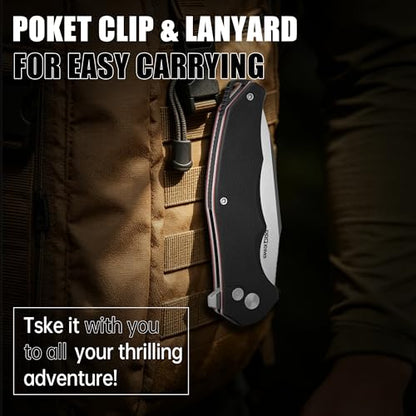 N730 Mini Folding Pocket Knife 3.35" 14C28N Stainless Steel Blade