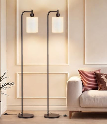 Floor Lamp with Linen Shade
