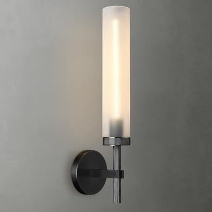 Brass Knurled Wall Sconce 18"
