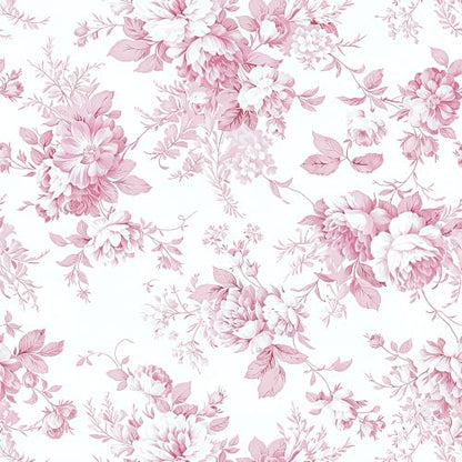 Floral Peel and Stick Wallpaper Vintage Flower Contact Paper