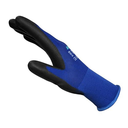 Touchscreen ESD Work Gloves 6 Pairs with 18 Gauge PU Grip