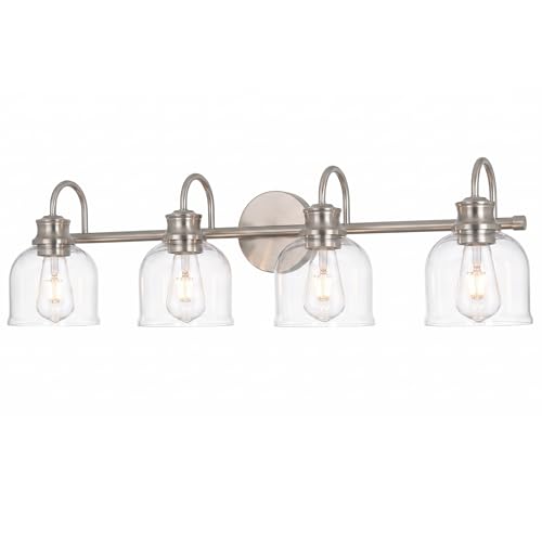 4 Lights 32" Bathroom Vanity Light Fixtures (Brushed Nickel / 4 Lights)