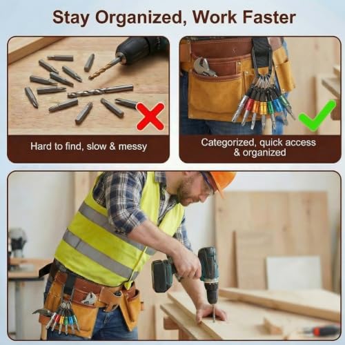 6PCS 1 4" Hex Shank Bit Holder Set