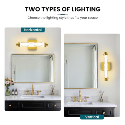 Wall Sconces Set of Two (Gold / 16-Inch-2Pack)