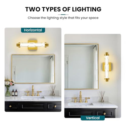 Wall Sconces Set of Two (Gold / 16-Inch-2Pack)