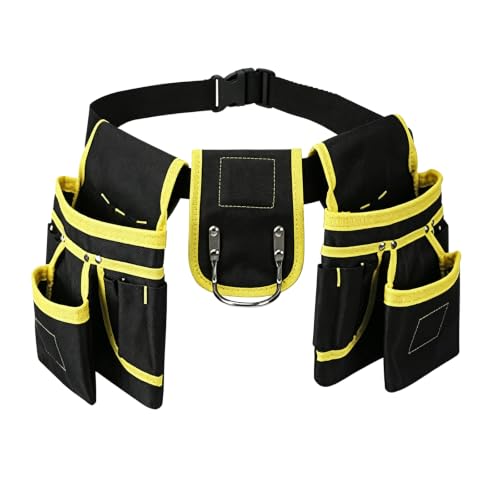 Tool Belt 26 Pockets Tool Pouch with 1 Hammer Loop & 3 Magnetic Zones