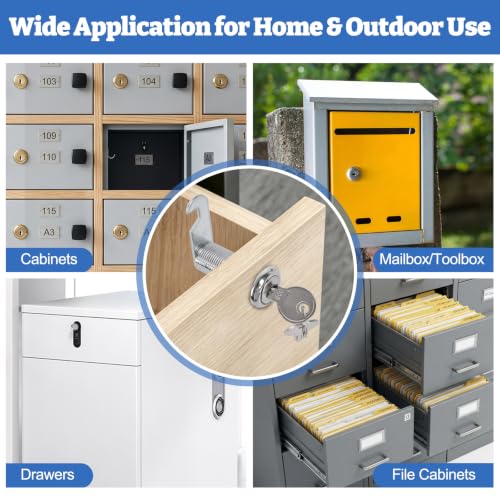 Cabinet Locks with Keys Cam Lock Keyed Alike Cylinder Lock Heavy