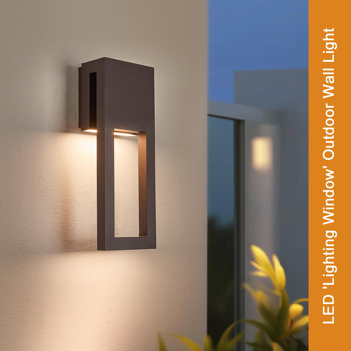 Textured Bronze Dusk to Dawn Outdoor Wall Sconce Light 15 Inch (1Pack Textured Bronze(with Photocell))