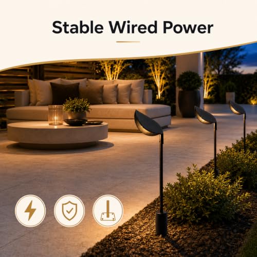 Hardwired Leaf Outdoor Path Light