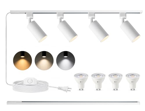3 Color Plug in Track Lighting with Power Cord