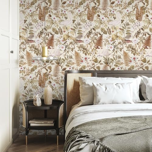 Wallpaper Peel and Stick Removable Renter Friendly Contact Paper Flower wall murals for Home Decor