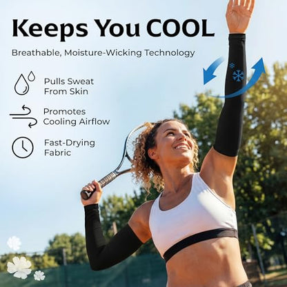 Cooling Arm Sleeves for Men & Women