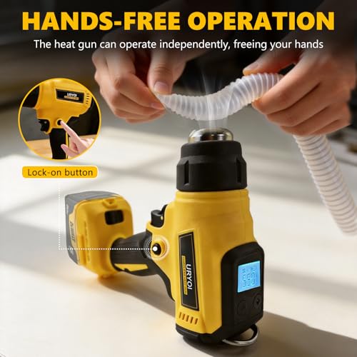 Cordless Heat Gun Compatible with Dewalt Battery