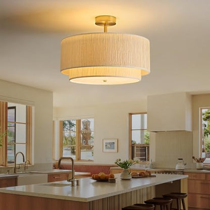 16" Semi Flush Mount Ceiling Light