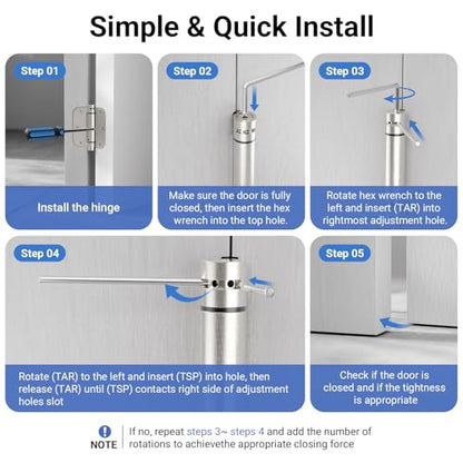 Self Closing Door Hinges 4 Inch
