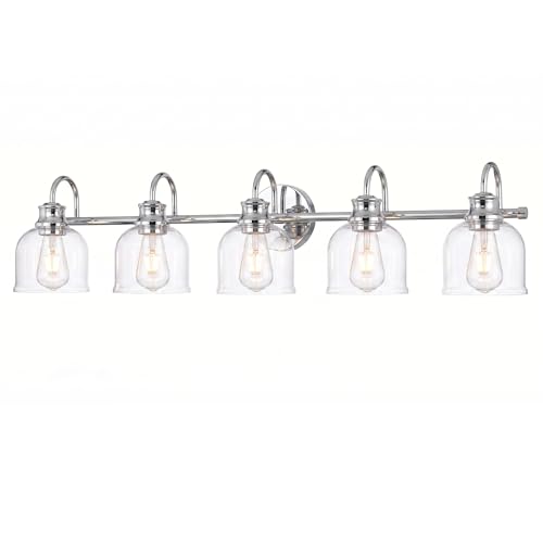 5 Lights 40" Bathroom Vanity Light Fixtures (Chrome / 5 Lights)