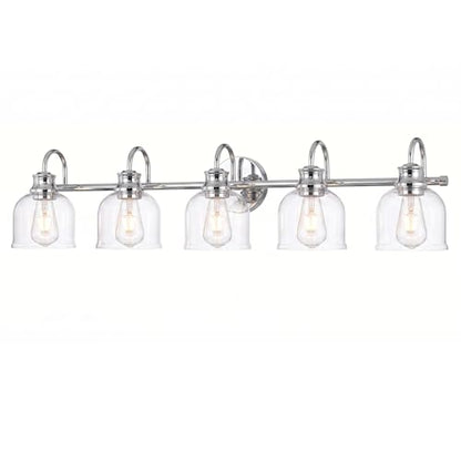 5 Lights 40" Bathroom Vanity Light Fixtures (Chrome / 5 Lights)