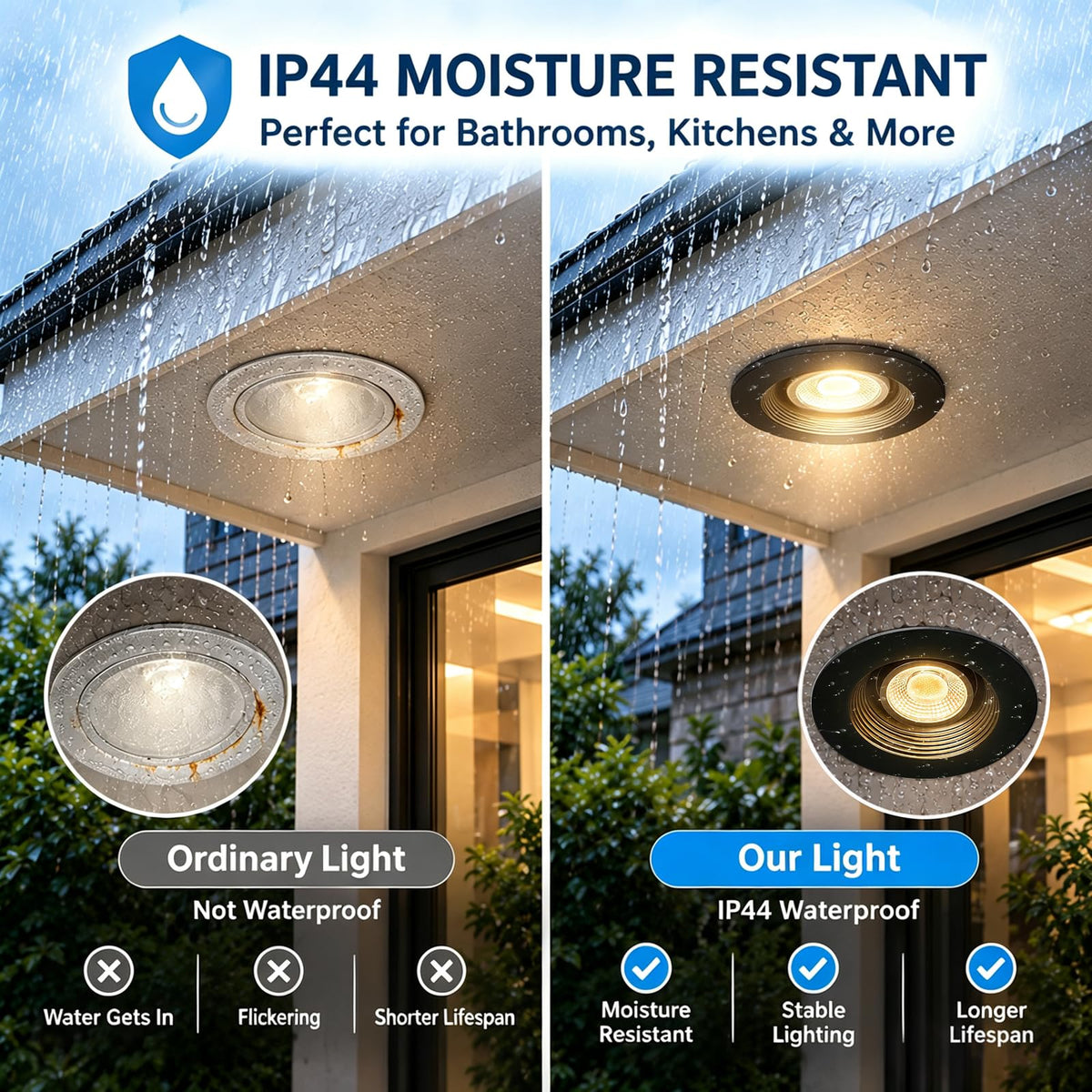 4 Inch Black LED Eyeball Gimbal Recessed Light (6P-Black / 4 Inches Anti-glare)