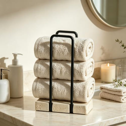 Travertine Texture Hand Towels Holder