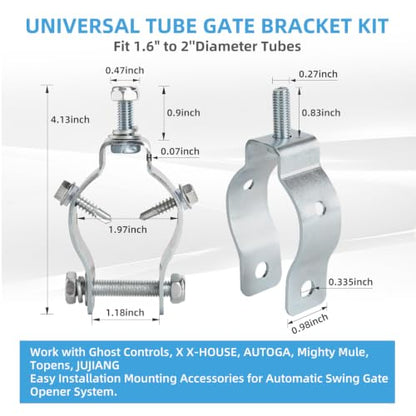 Universal Tube Gate Bracket Kit for Automatic Swing Gate Opener System