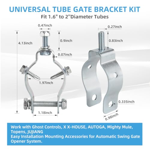 Universal Tube Gate Bracket Kit for Automatic Swing Gate Opener System