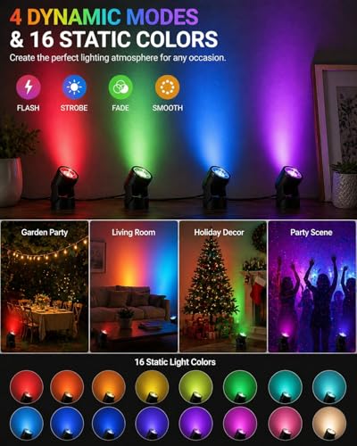6W RGBW Up Lights Indoor