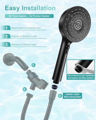 Filtered Shower Head with Handheld