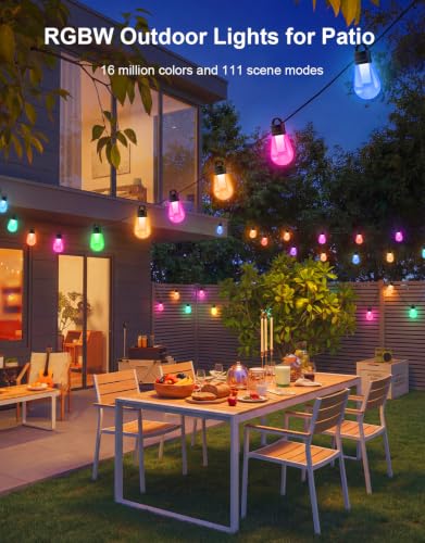 RGBW Smart Outdoor String Lights