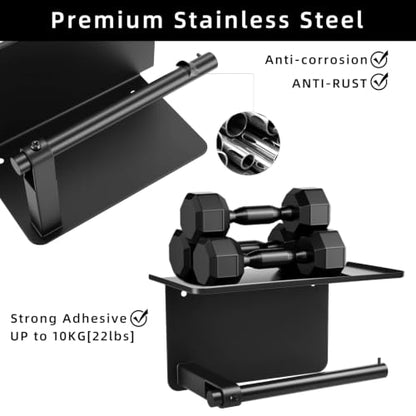 Toilet Paper Holder with Shelf