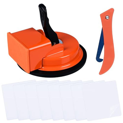 Floor Gap Fixer Tool with 4.7" Silicone Suction Cup Complete Floor Gap Repair Kit with 8 Sticky Pads & Grout Removal Tool