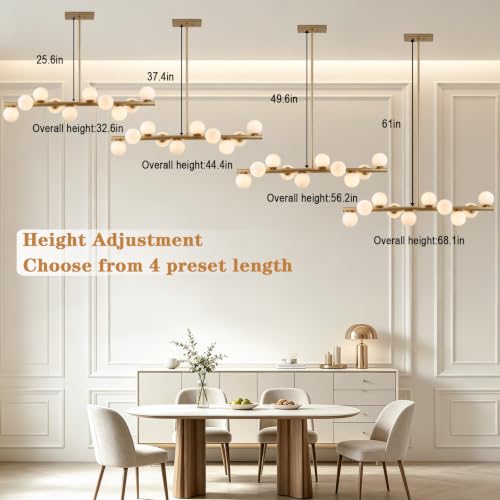 Mid Century Modern Sputnik Chandelier for Dining Room