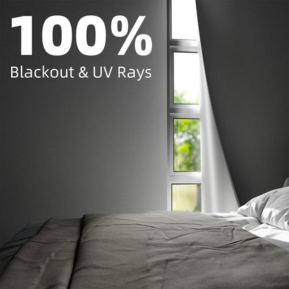 Portable Blackout Curtains 120"×60" (Pure White / 60"W x 120"L (Pack of 1))