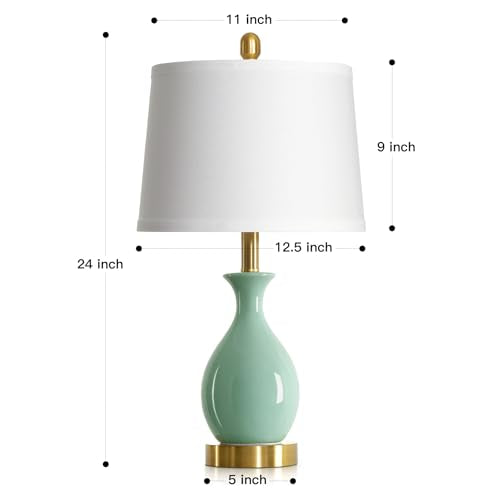 Ceramic Table Lamps Set of 2 for Living Room