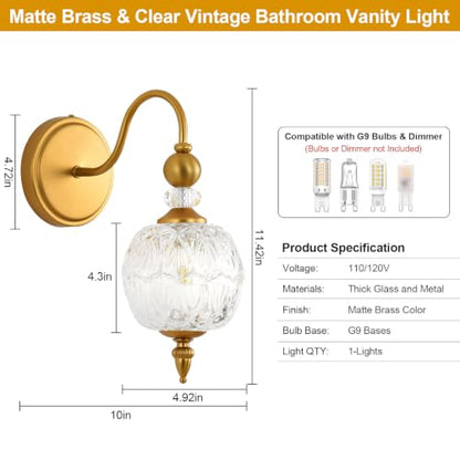 Vintage Bathroom Vanity Light Wall Sconces