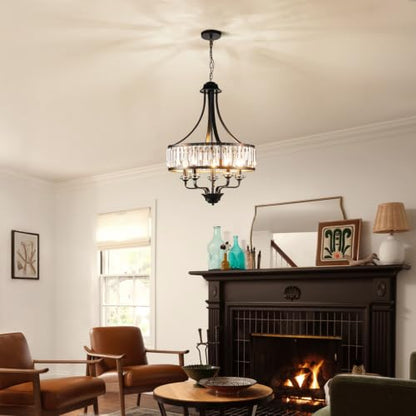 Modern Black Crystal Chandelier 5