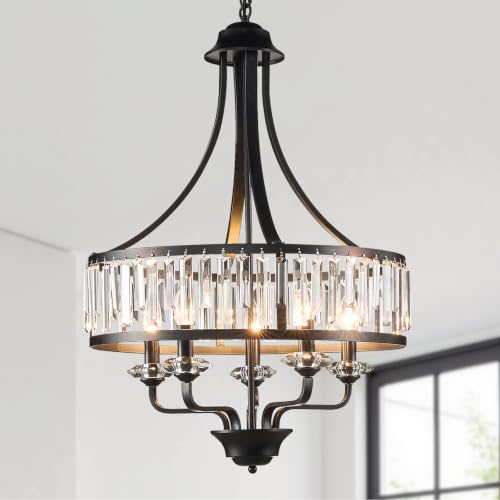 Modern Black Crystal Chandelier 5