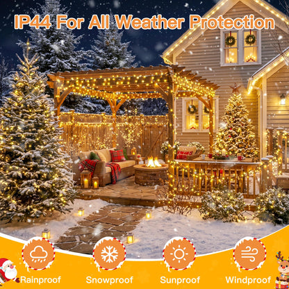 500 LED Christmas Lights Outdoor (Warm White / 500 LED)