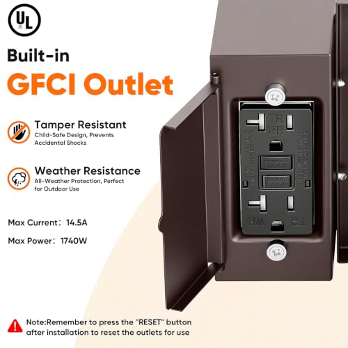 GFCI Motion Sensor Outdoor Wall Lights