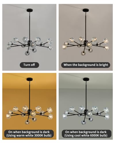 Sputnik Chandeliers for Dining Room Light Fixture Over Table