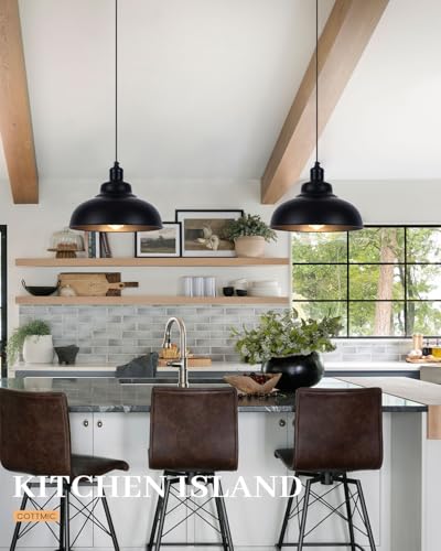Black Farmhouse Island Lights for Kitchen