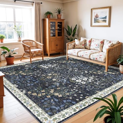10x10 Square Area Rug Living Room (Blue / 10x10)