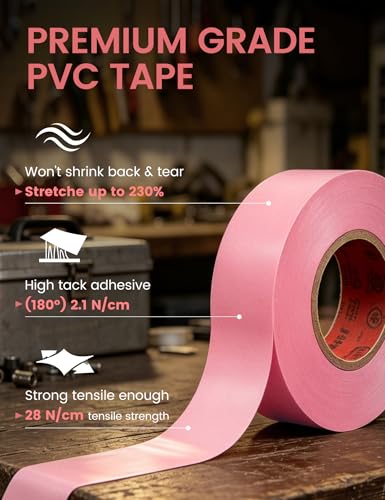 Pink PVC Electrical Tape 3