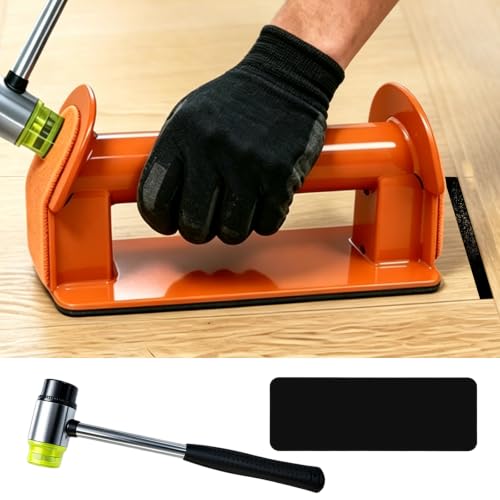 Floor Gap Fixer Tool Kit with Rubber Mallet for Laminate