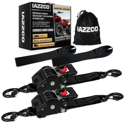 Retractable Ratchet Straps Heavy Duty
