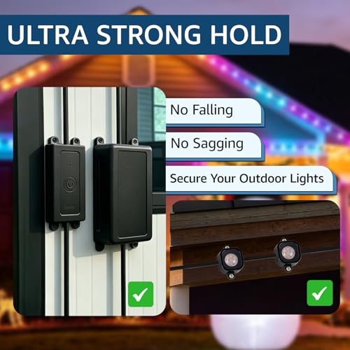 Light Mounting Clips Kit for Govee Pro H706 H806
