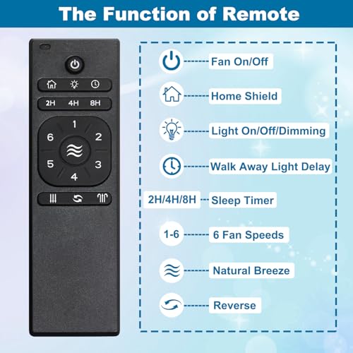 UC7225T Ceiling Fan Remote Control Replacement