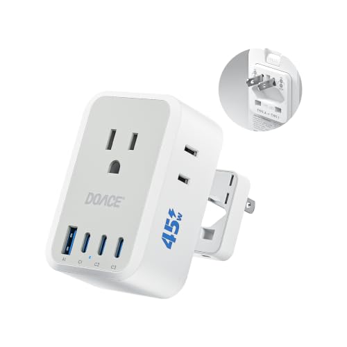 1 Pack 45W European Plug Adapter